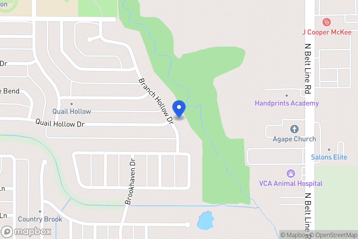 Map of 2712 Branch Hollow Dr