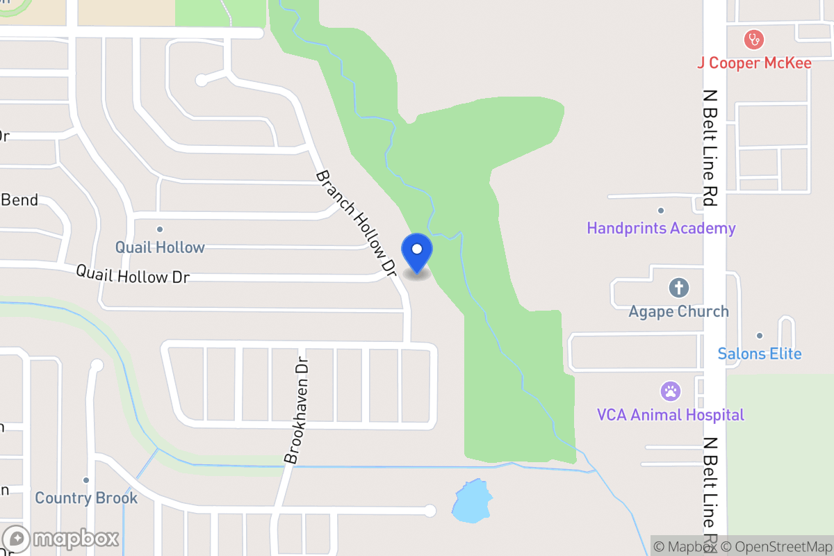 Map of 2708 Branch Hollow Dr