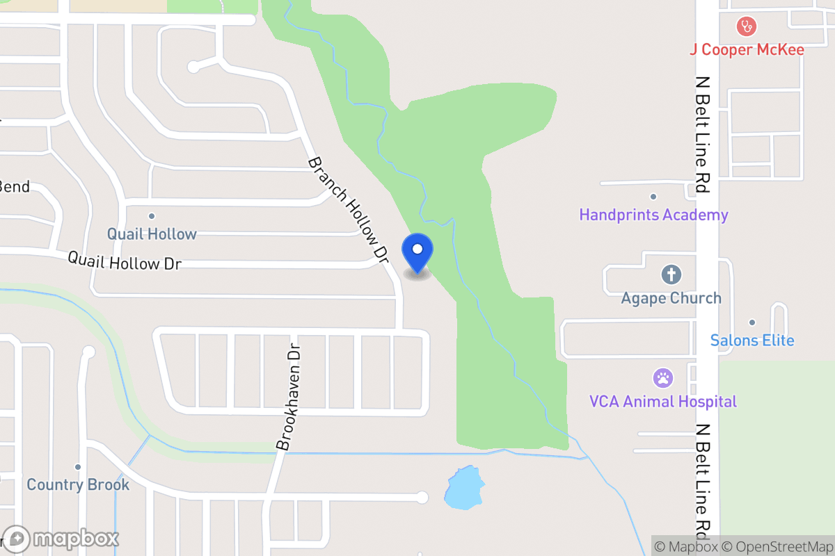 Map of 2704 Branch Hollow Dr