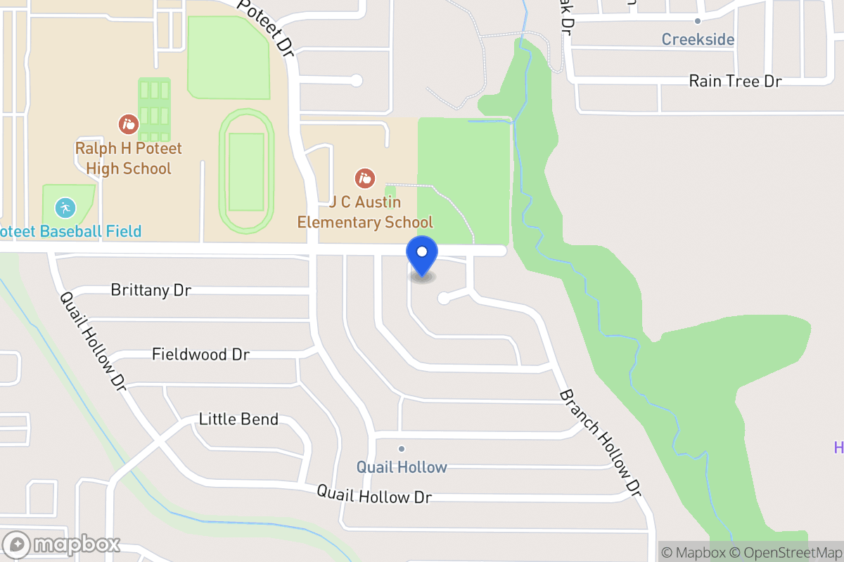 Map of 2941 Branch Hollow Cir