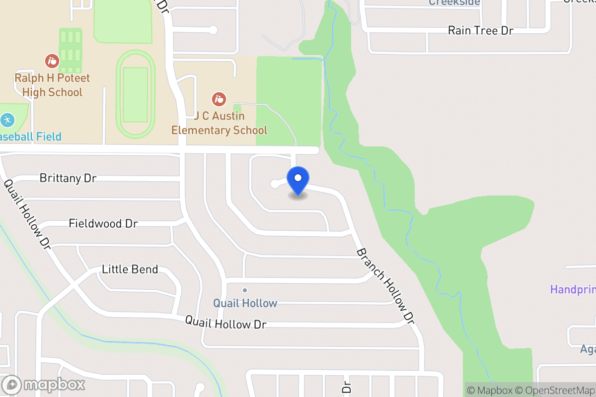 Map of 2921 Branch Hollow Dr
