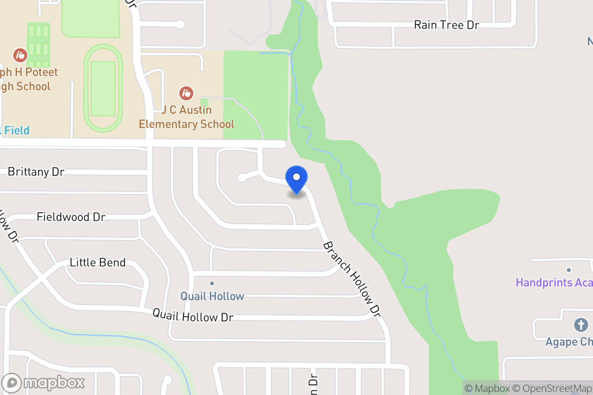 Map of 2909 Branch Hollow Dr