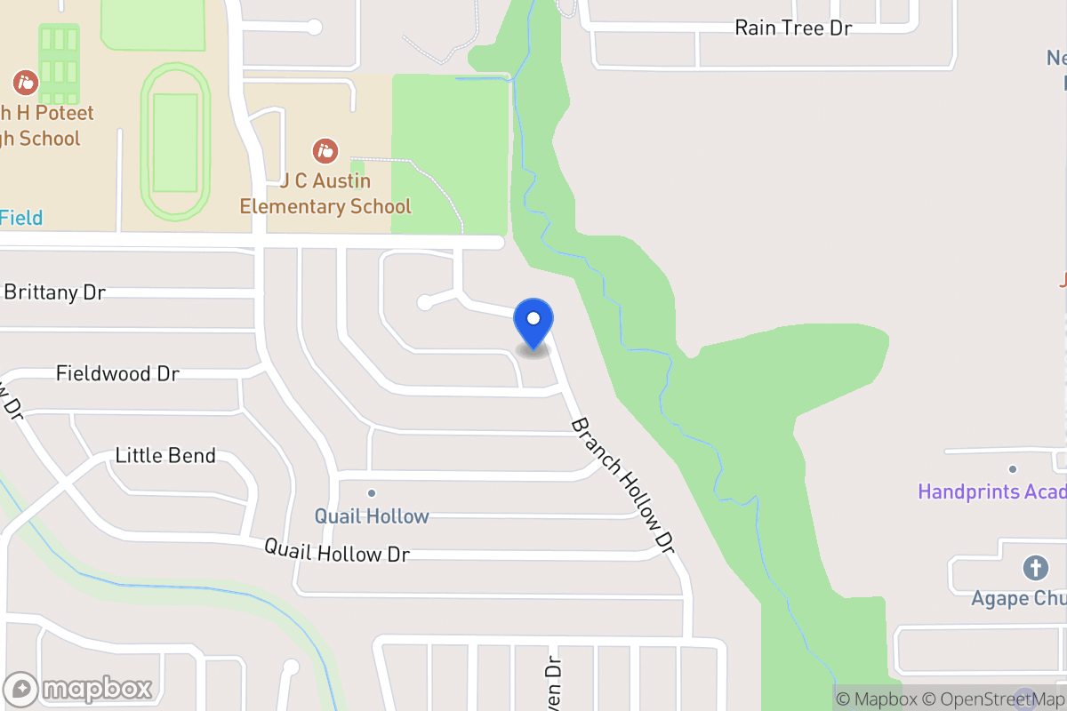 Map of 2905 Branch Hollow Dr