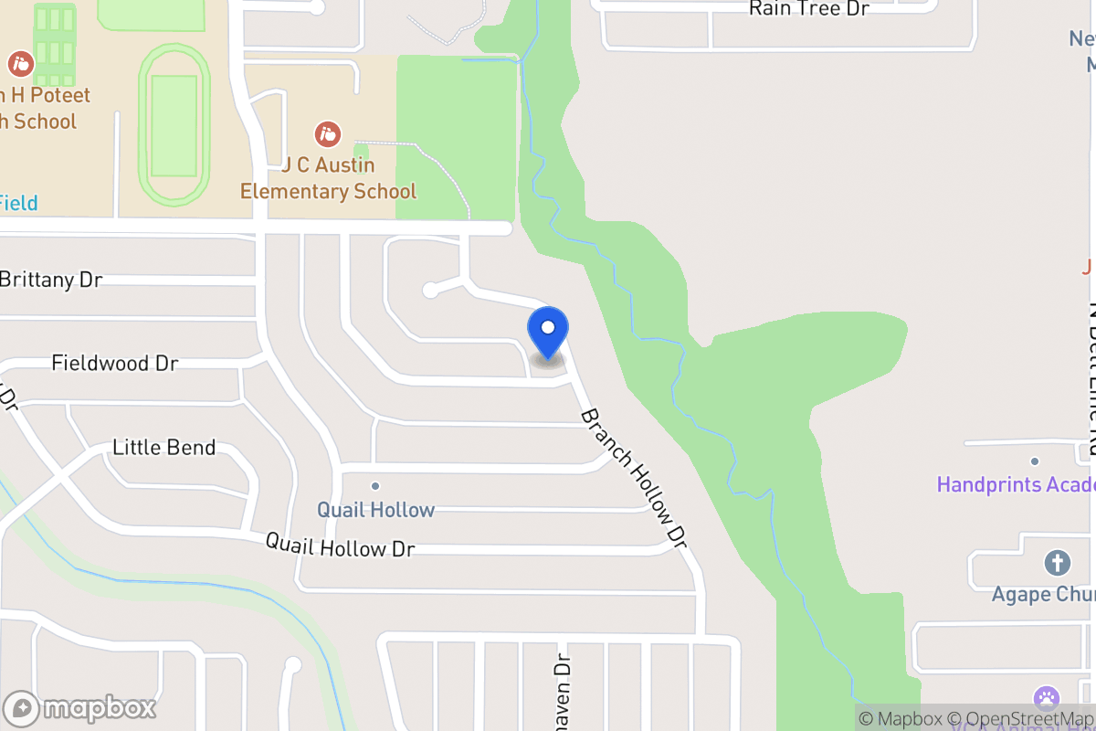 Map of 2901 Branch Hollow Dr