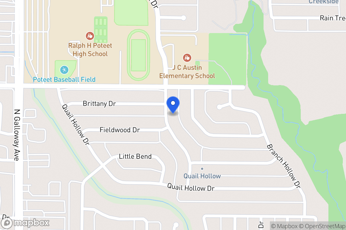 Map of 2906 Poteet Dr