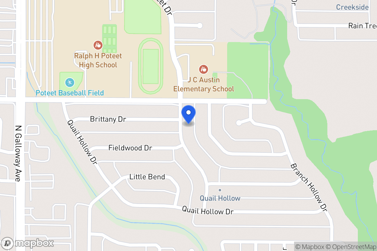 Map of 2910 Poteet Dr