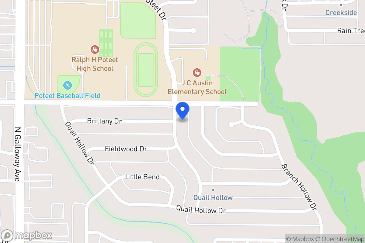 Map of 2914 Poteet Dr