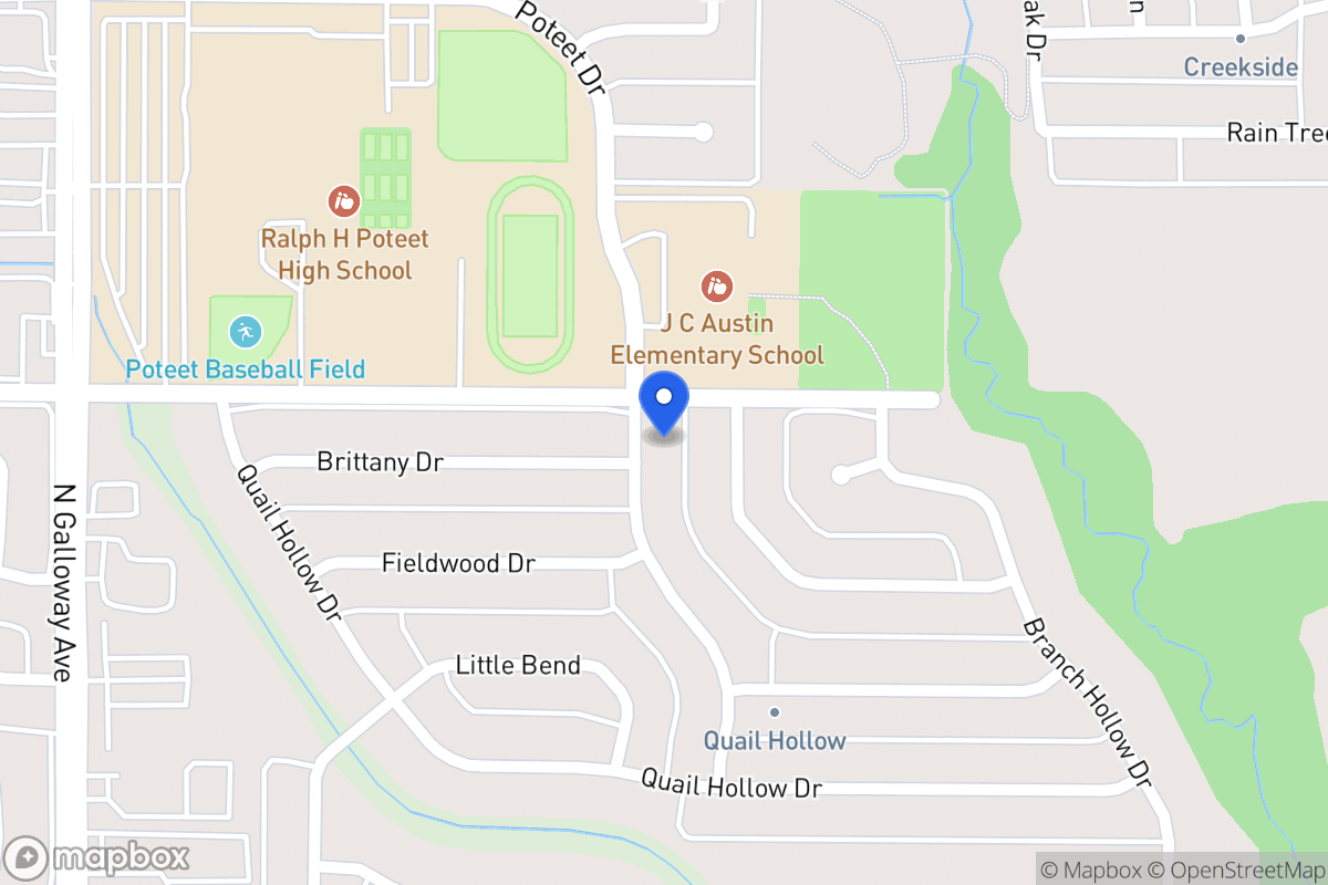 Map of 2918 Poteet Dr
