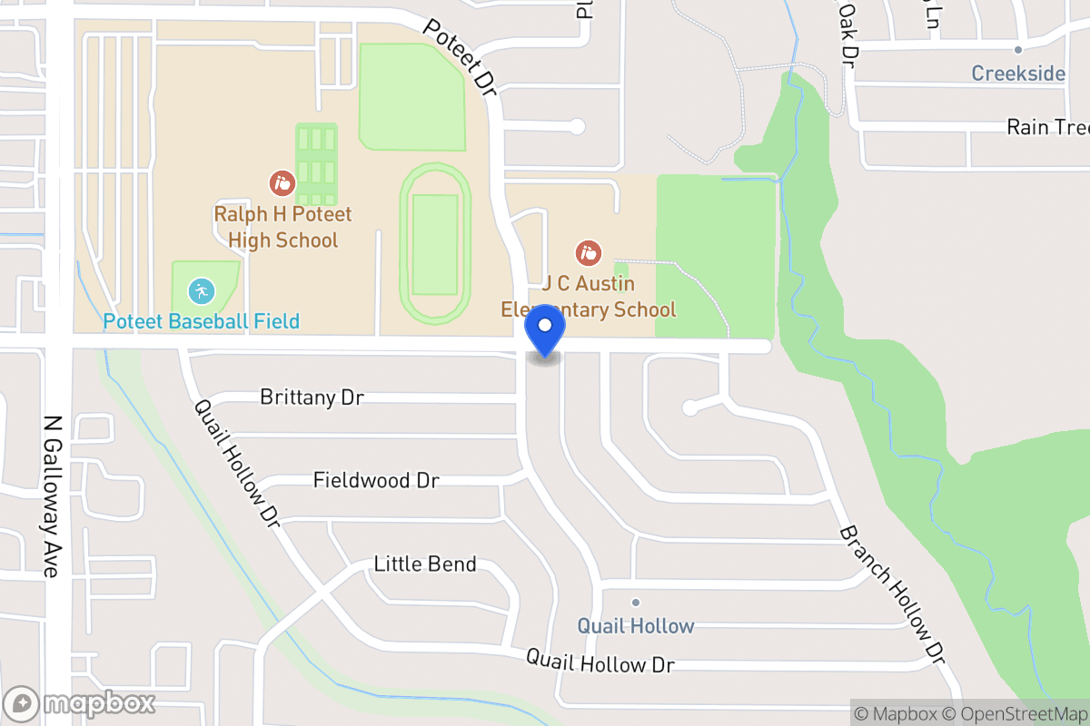 Map of 2922 Poteet Dr