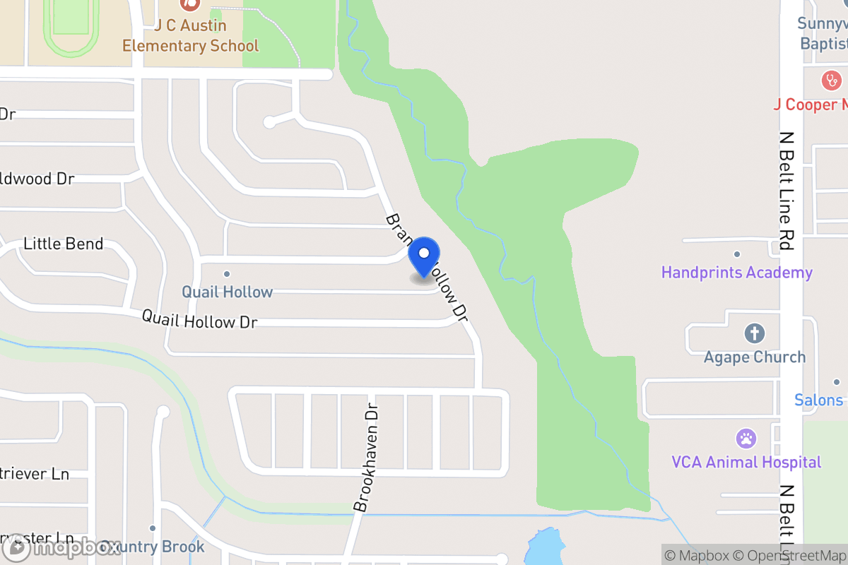 Map of 2725 Branch Hollow Dr