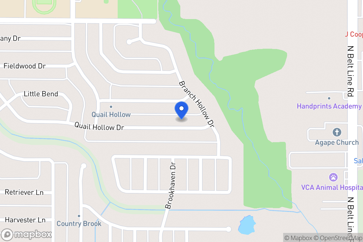 Map of 401 Quail Hollow Dr