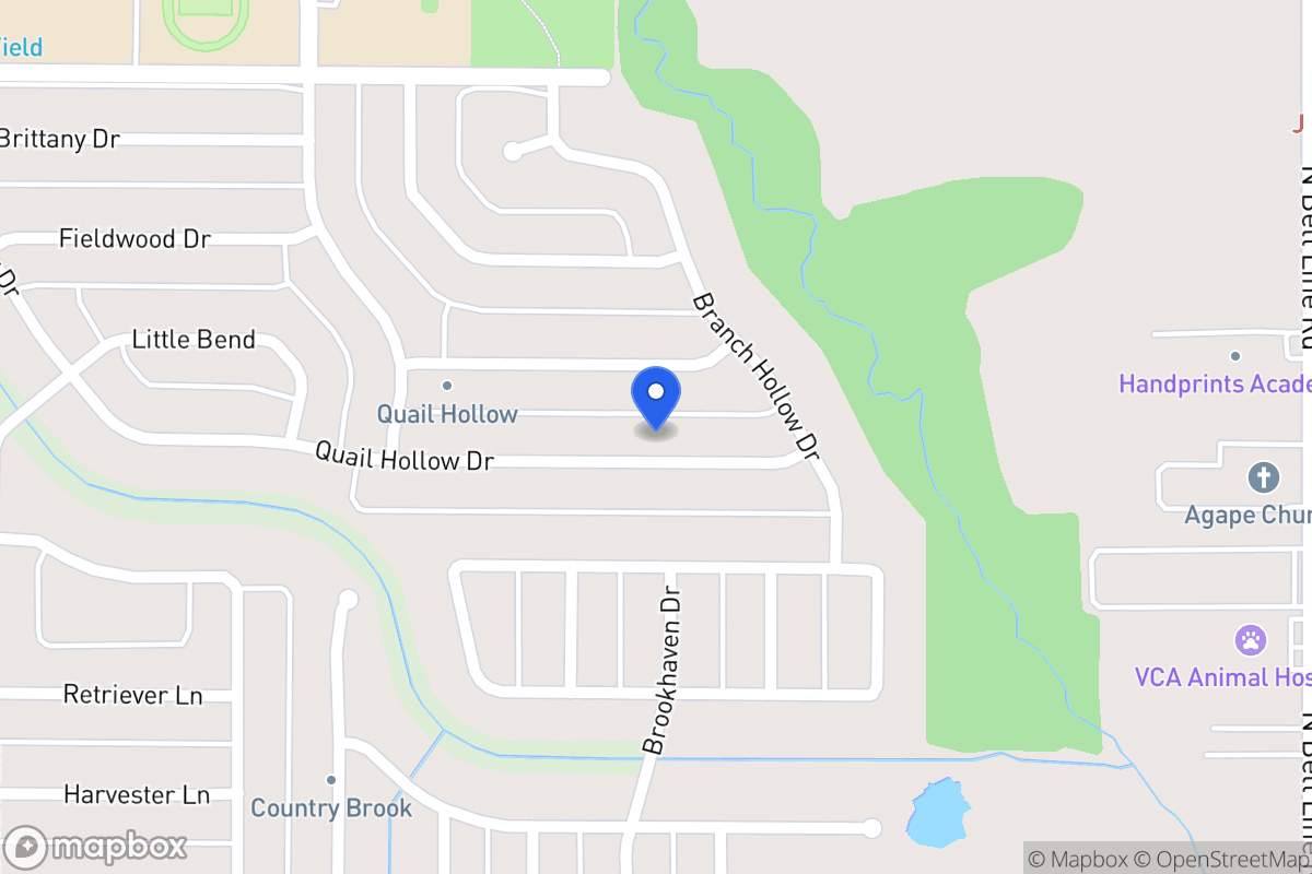Map of 409 Quail Hollow Dr