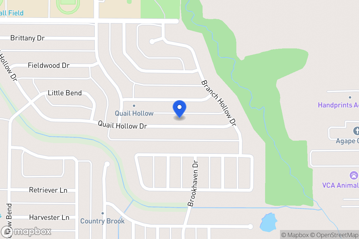 Map of 417 Quail Hollow Dr