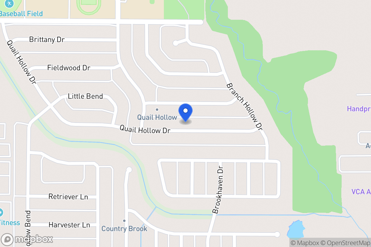 Map of 501 Quail Hollow Dr