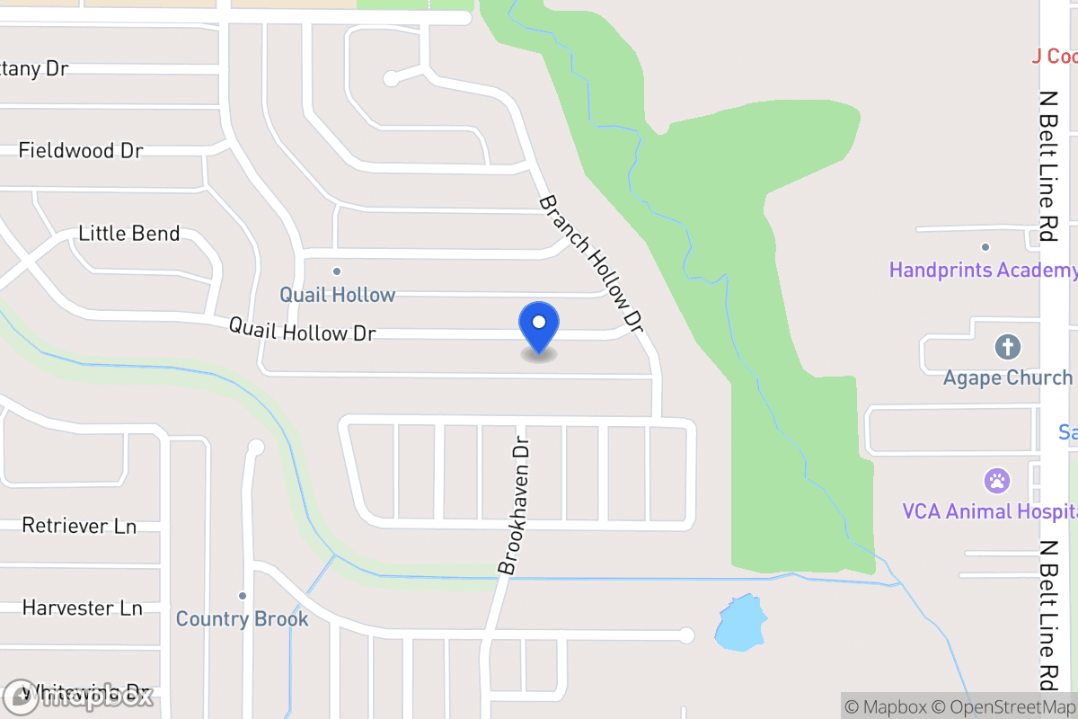 Map of 404 Quail Hollow Dr