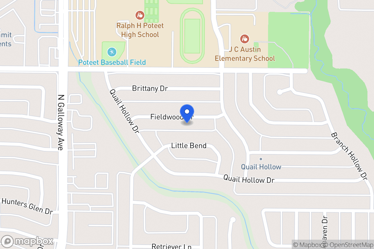 Map of 620 Fieldwood Dr