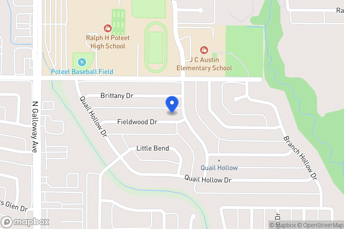 Map of 605 Fieldwood Dr
