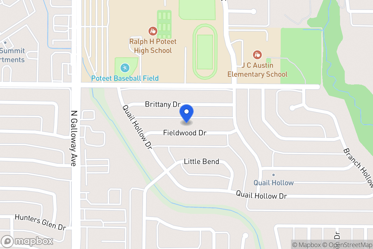 Map of 629 Fieldwood Dr