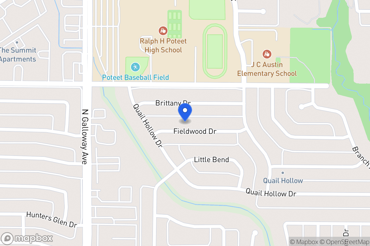 Map of 705 Fieldwood Dr