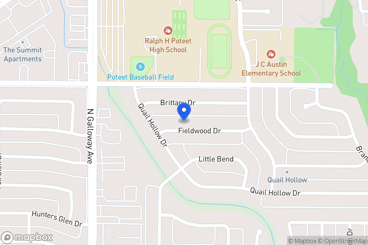 Map of 709 Fieldwood Dr