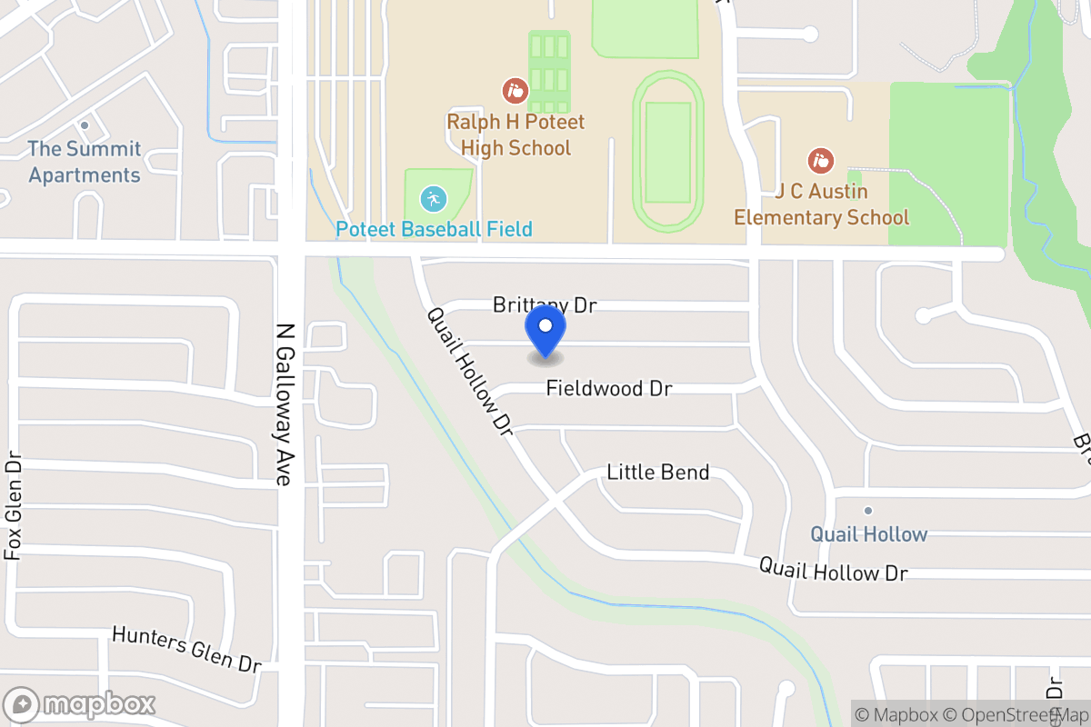 Map of 713 Fieldwood Dr