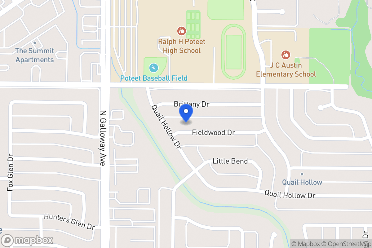 Map of 717 Fieldwood Dr