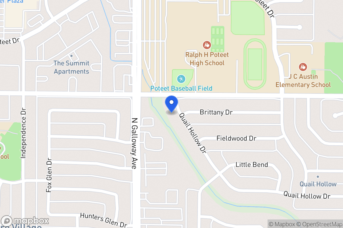Map of 2921 Quail Hollow Dr
