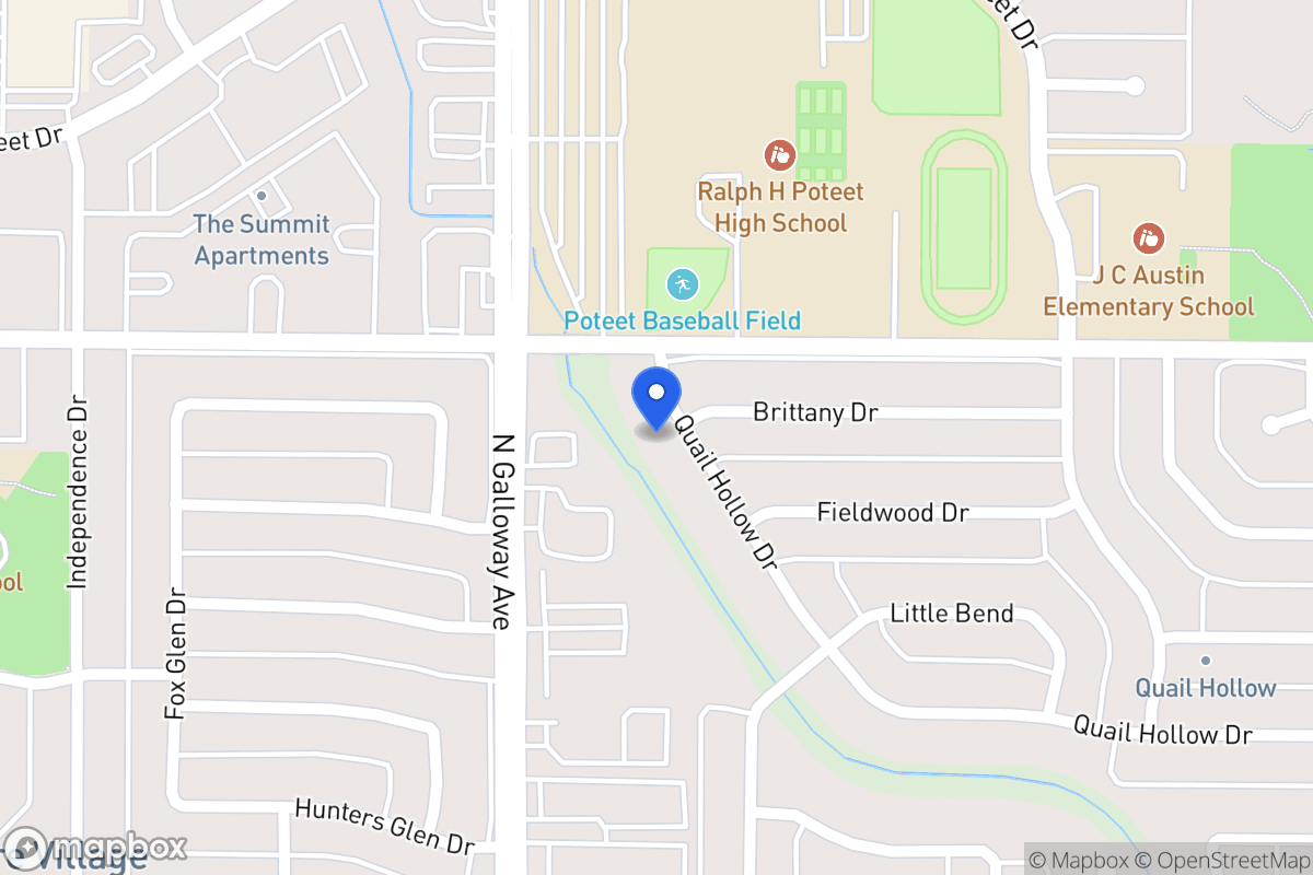 Map of 2917 Quail Hollow Dr