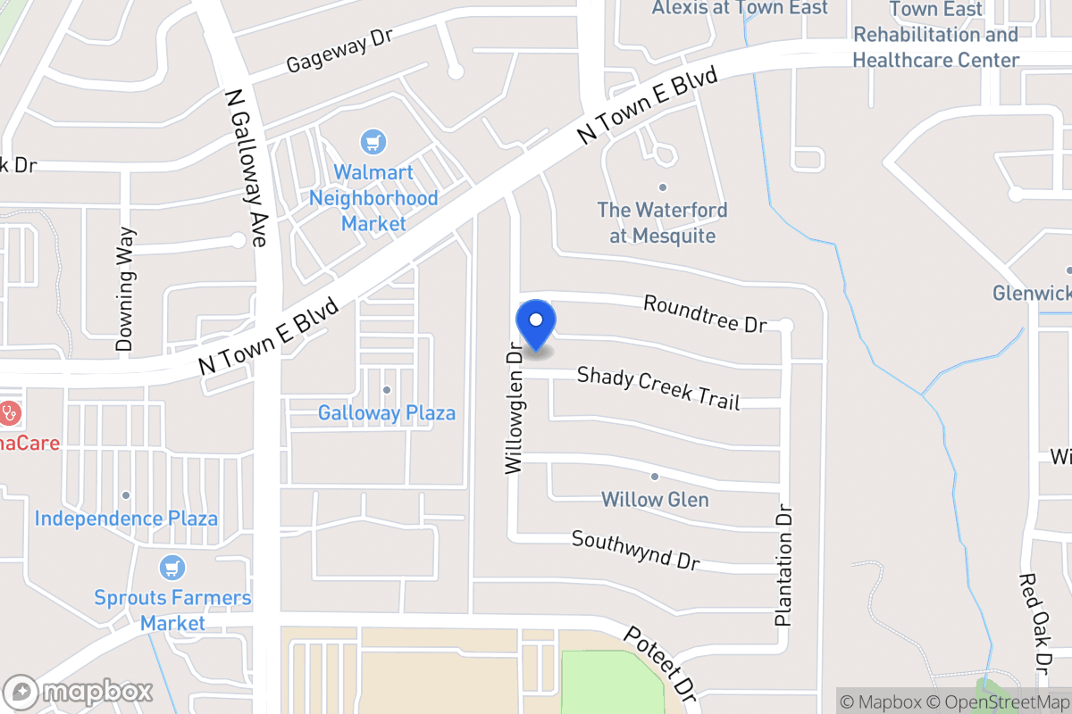Map of 3306 Willowglen Dr