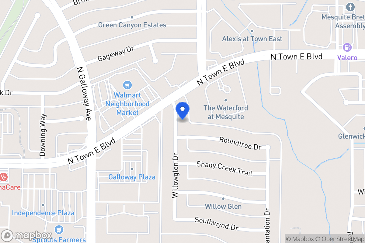Map of 3400 Willowglen Dr