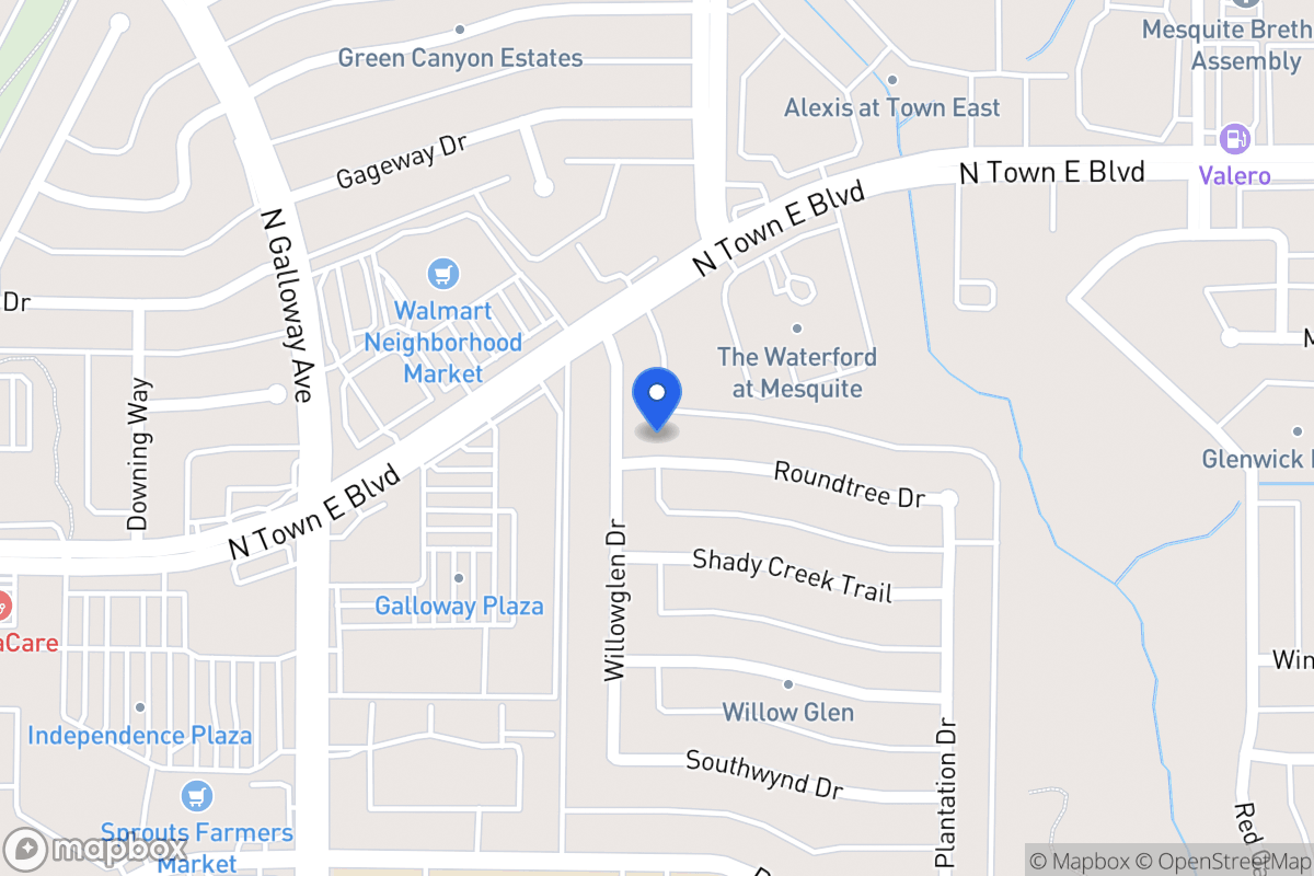Map of 725 Roundtree Dr