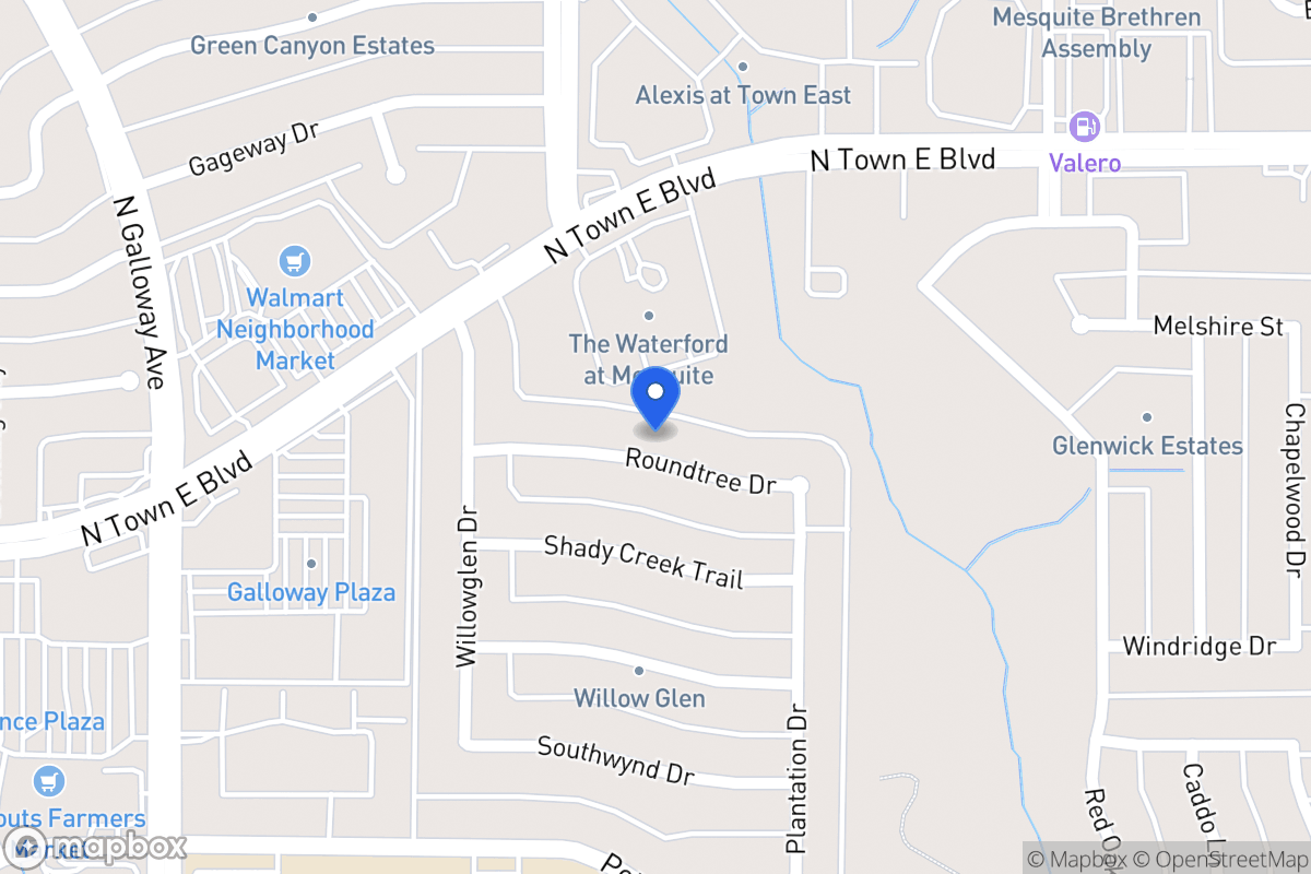 Map of 629 Roundtree Dr