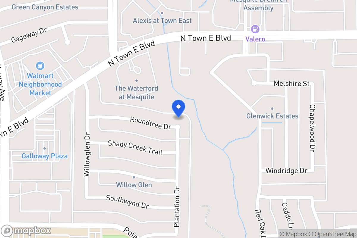 Map of 601 Roundtree Dr