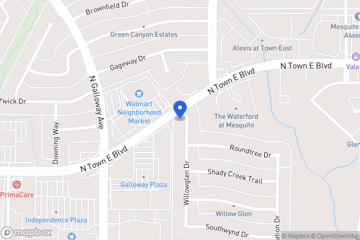 Map of 3409 Willowglen Dr