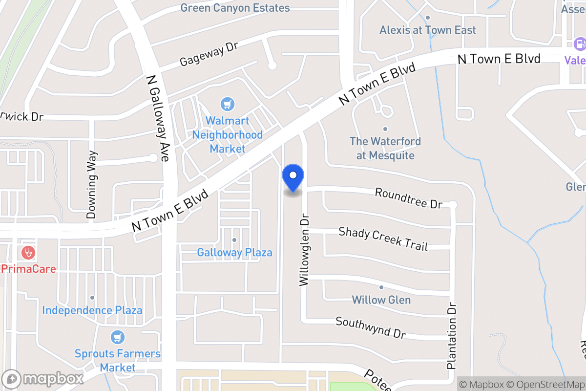 Map of 3321 Willowglen Dr