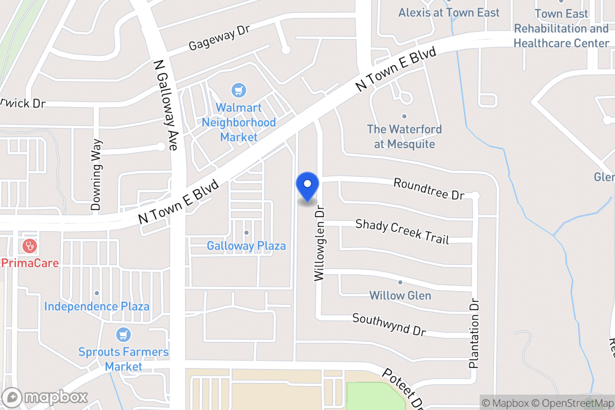 Map of 3313 Willowglen Dr