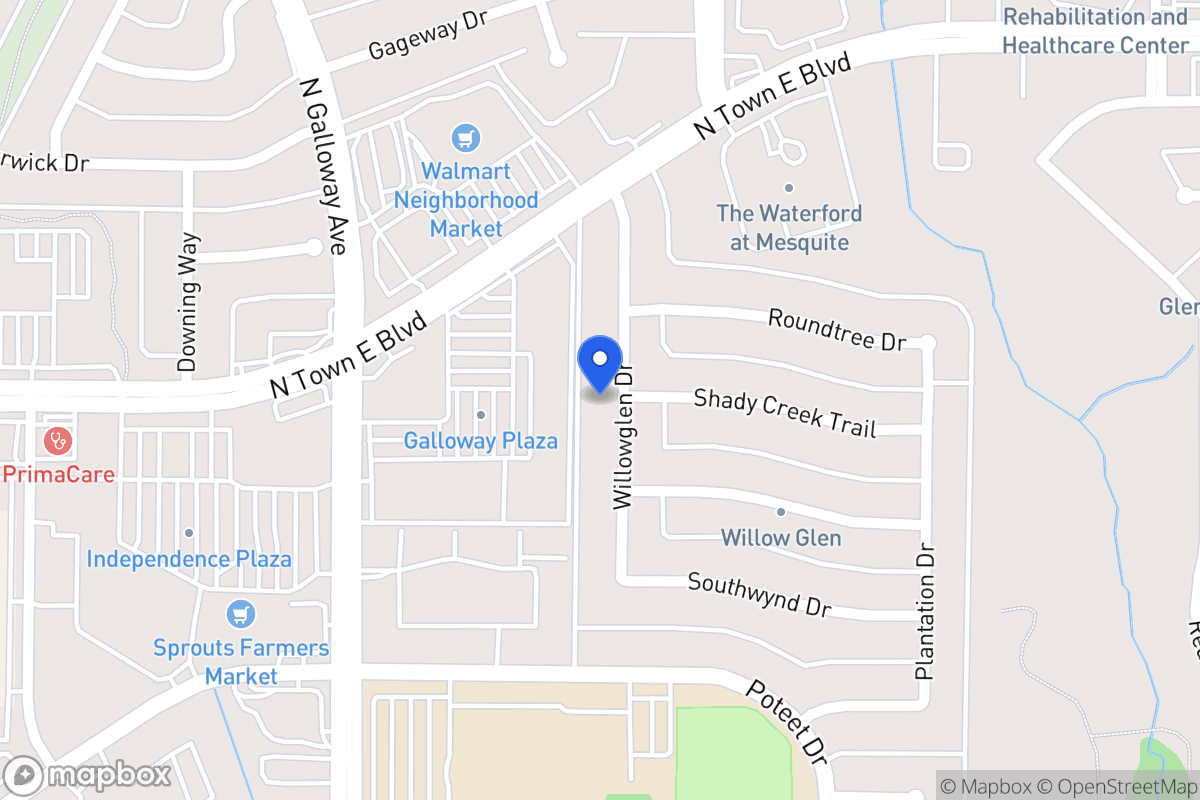 Map of 3305 Willowglen Dr
