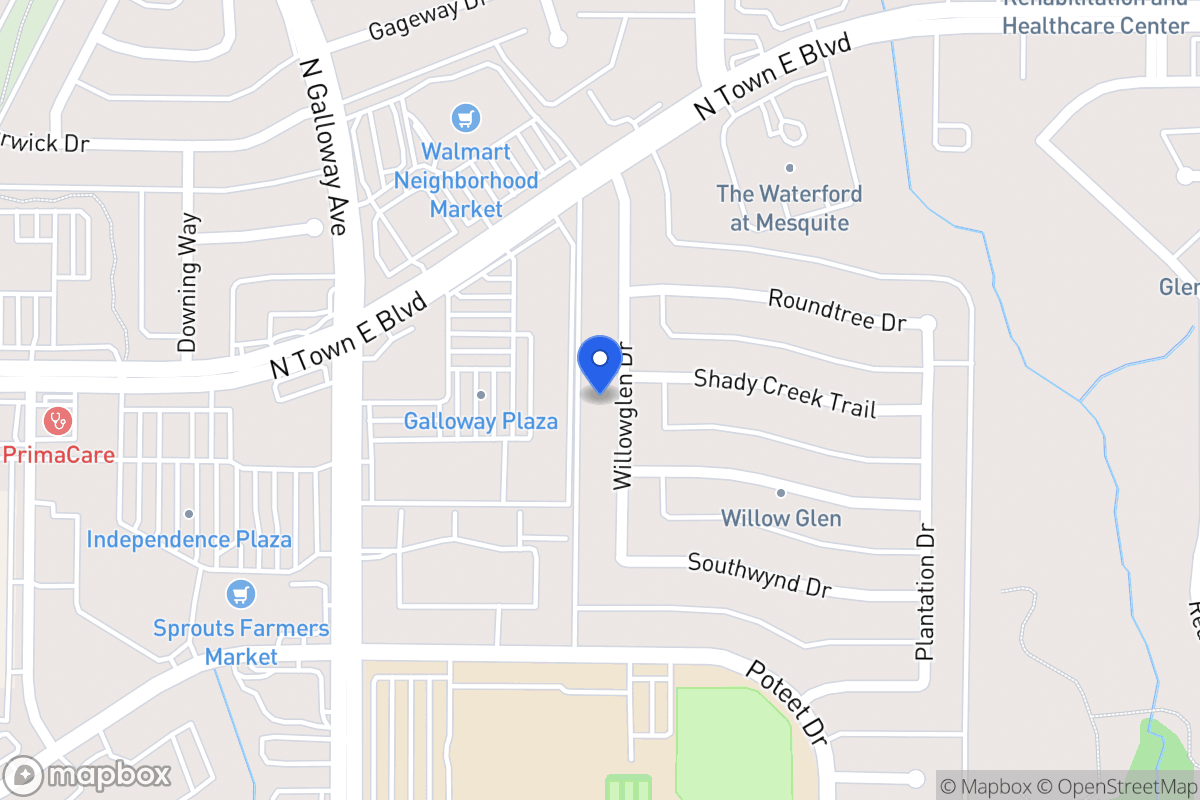 Map of 3301 Willowglen Dr