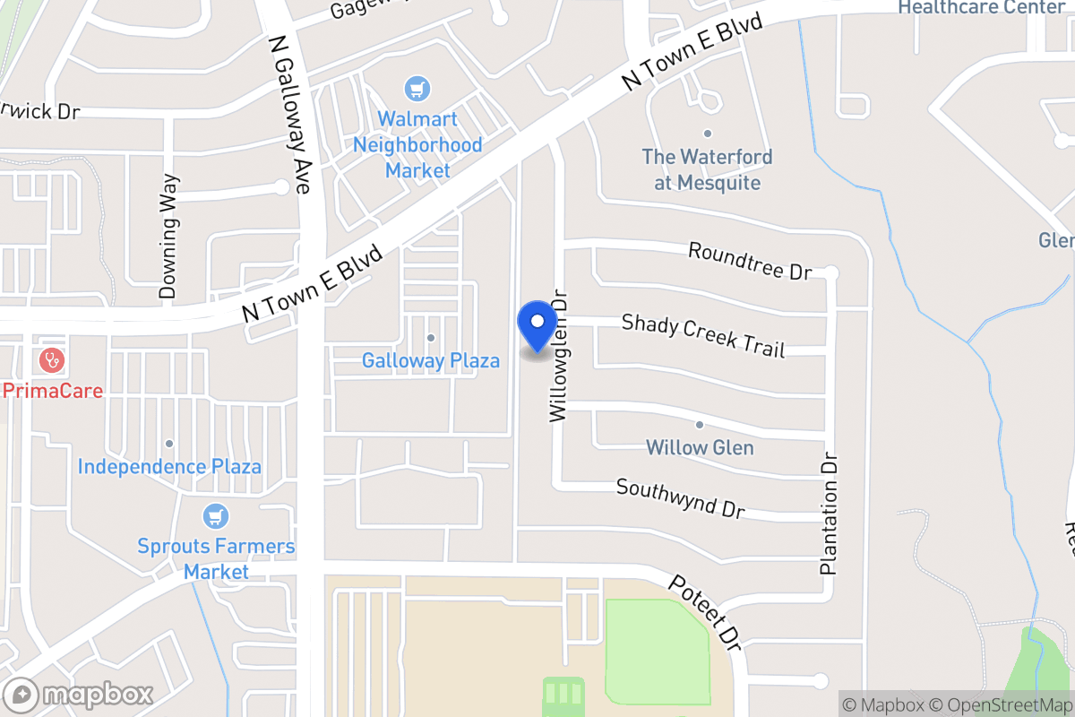 Map of 3229 Willowglen Dr