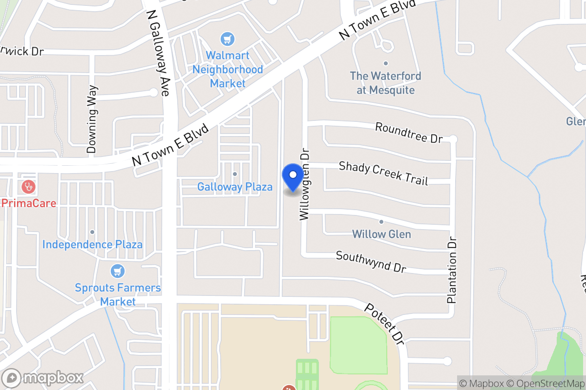 Map of 3225 Willowglen Dr