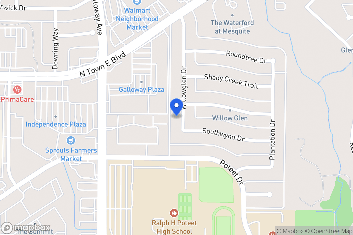 Map of 3209 Willowglen Dr