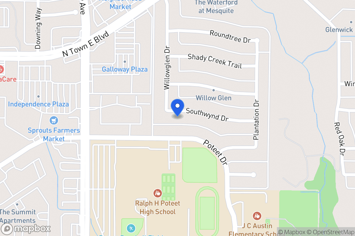 Map of 720 Southwynd Dr