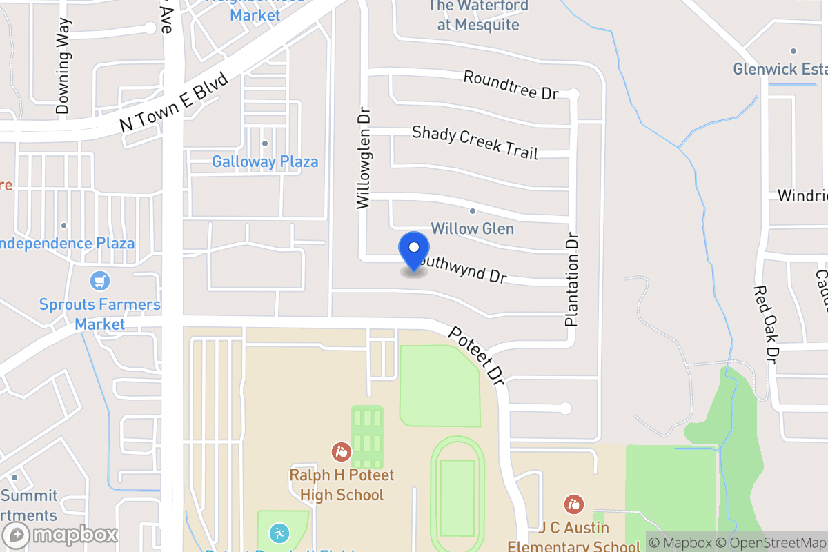 Map of 712 Southwynd Dr