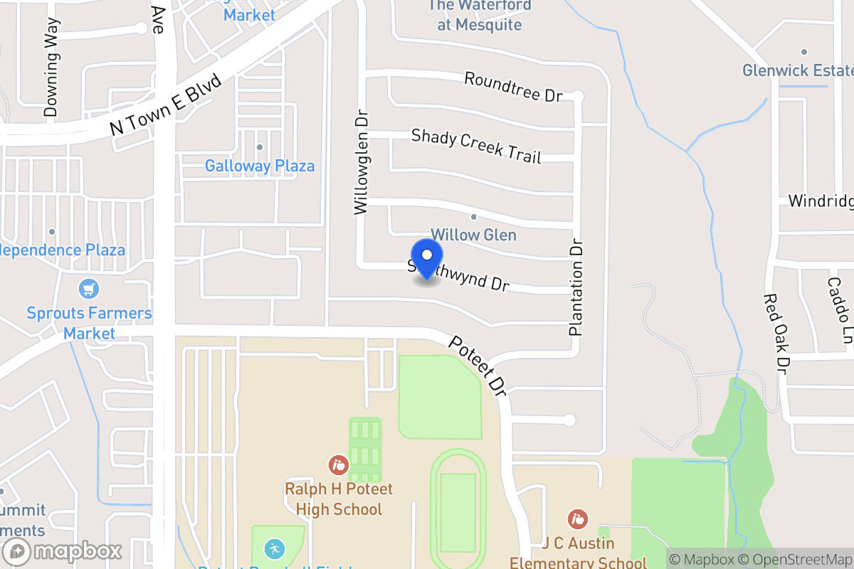 Map of 708 Southwynd Dr