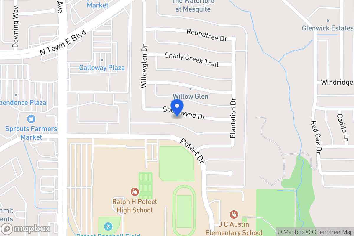 Map of 704 Southwynd Dr