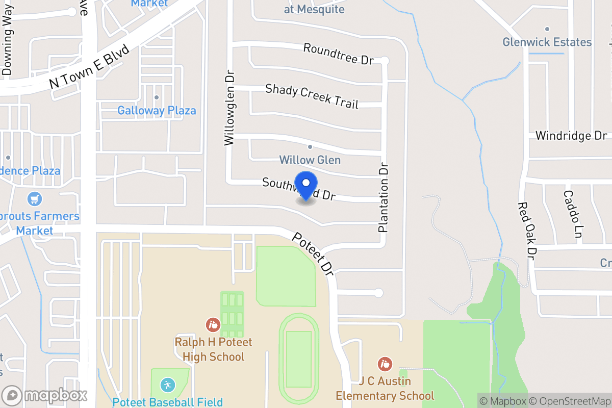 Map of 628 Southwynd Dr
