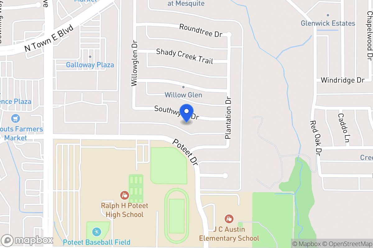 Map of 624 Southwynd Dr