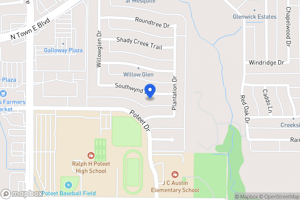 Map of 616 Southwynd Dr