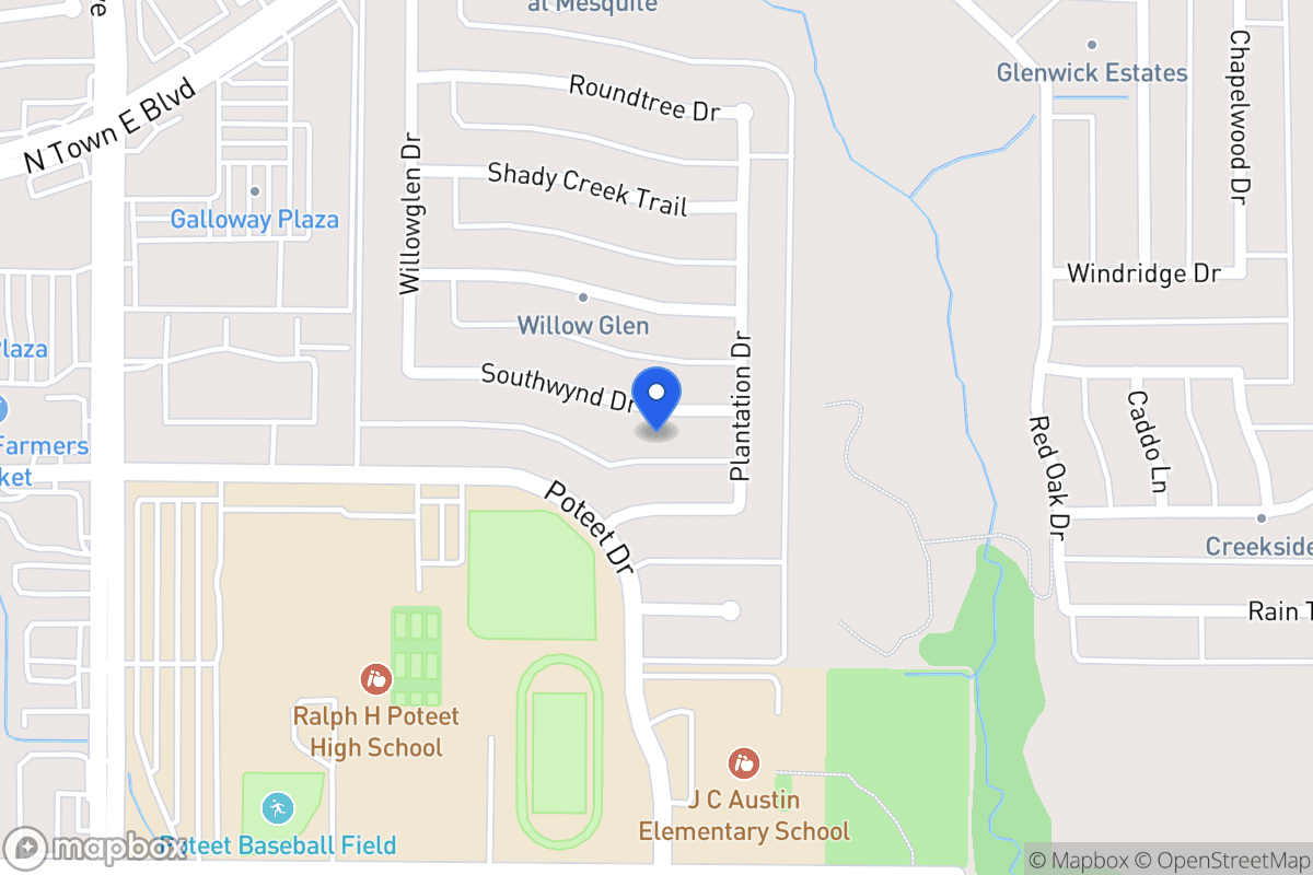 Map of 612 Southwynd Dr