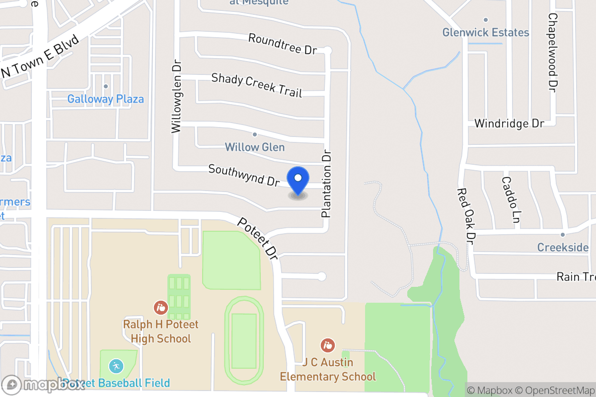 Map of 608 Southwynd Dr